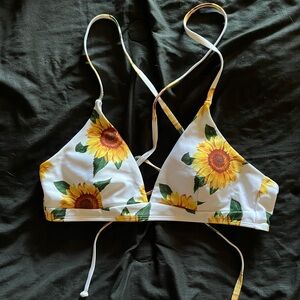 Sunflower bikini top